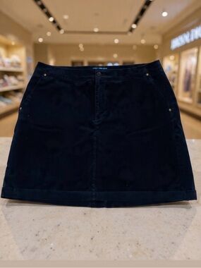 Dockers Black Basic Cotton/Spandex Skirt -Size 16